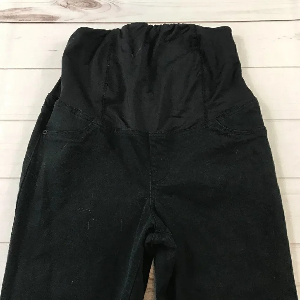 Isabel Maternity Over Belly Panel Black Jeans Size 10